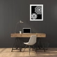 thumbnail image 3 of Robinson, Tamara 26x32 White Modern Wood Framed Museum Art Print Titled - Black and White Mandala, 3 of 4