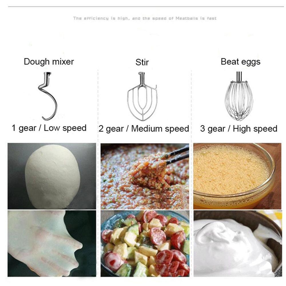 Techtongda 30L Commercial Electric Dough Mixer Blender Multifunctional Dough Mixing Machine Kitchen