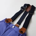 thumbnail image 4 of Usaibhir Baby Toddler Boys Girls Elastic Windproof Down Pants Lightweight Warm Snow Suspender Pants 2-6T, 4 of 11