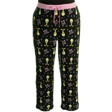 Women's Plus Tweety Thermal Pajama Pants