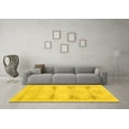 thumbnail image 3 of Ahgly Company Machine Washable Indoor Round Persian Yellow Traditional Area Rugs, 6' Round, 3 of 4