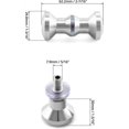 thumbnail image 5 of 1 Pair Door Knob, Shower Door Handles for Bathroom, Kitchen, Home, Office, Hotel, Stainless Steel2 pcs, 5 of 5