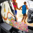 thumbnail image 4 of Uourmeti Retro Pineapple Floral Towel Car Seat Cover, Waterproof Warp Kitted Terry Cloth, Machine Washable, Suitable for SUVs and Trucks, 4 of 7