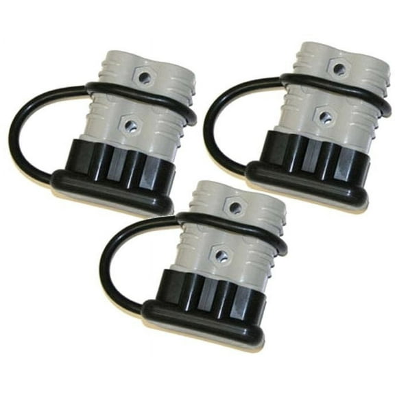 WINCH QUICK-CONNECT PLUG (175 AMP) WITH DUST COVER - Set of Three (4X4 VEHICLES)