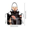 thumbnail image 2 of Men And Women Quirky Novel Sexy Fun Design Aprons For Kitchen Cooking Party Gift One Size Fits All 80*60Cm, 2 of 4