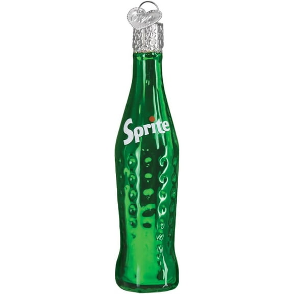 Old World Christmas Sprite Bottle - 1 Glass Tree Ornament 4.0 Inch, Glass - Ornament Pop Cola Refreshing 32634