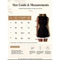 thumbnail image 6 of Black And White Sleeveless Round Neck Fit & Flare Mini Dress With Ruffle Hem, 6 of 6