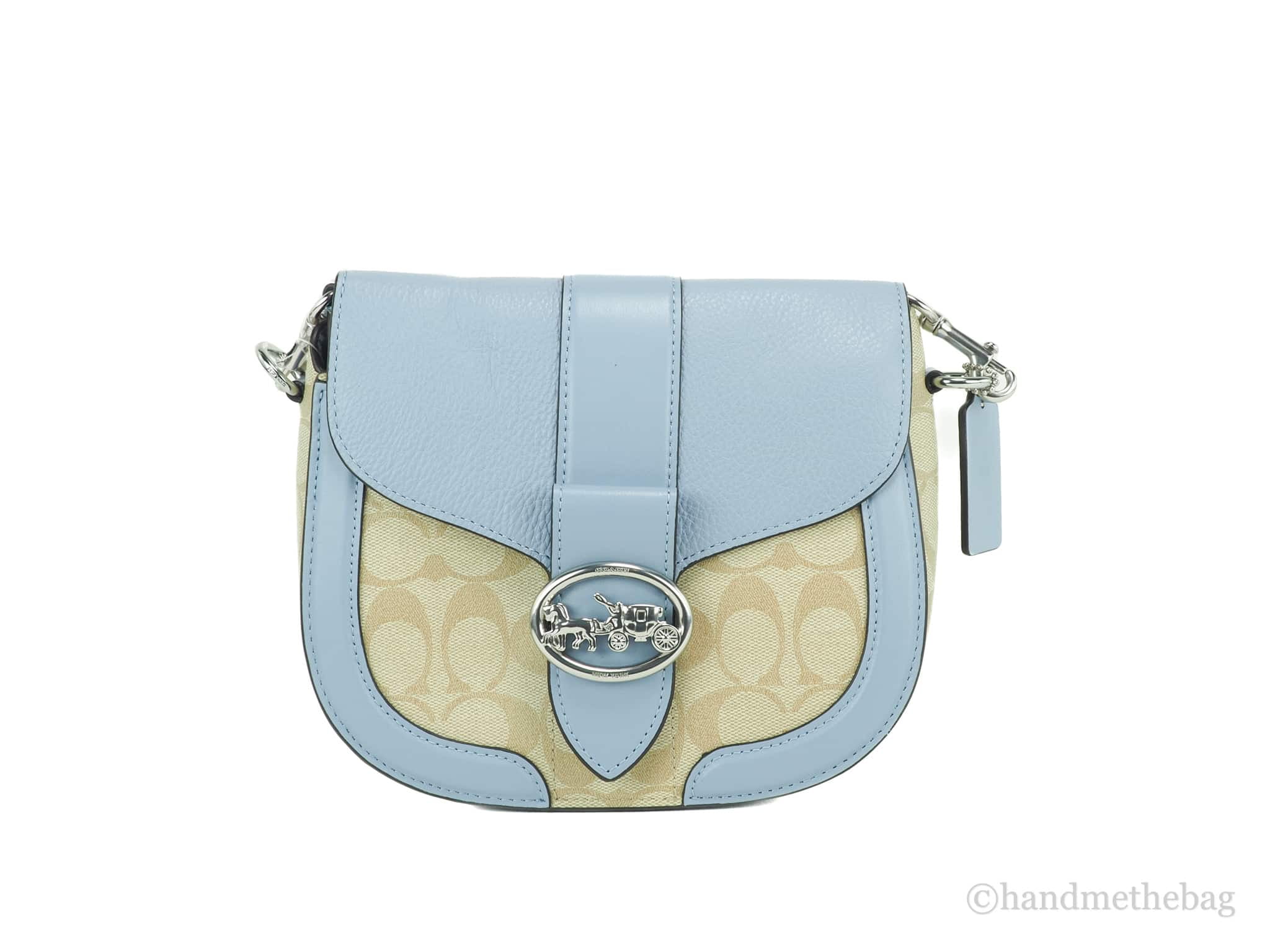 Coach Women's Amelia Pebbled Leather Mini Saddle Bag