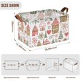 thumbnail image 7 of Yayeee Foldable Storage Basket for Shelves with Handles Set of 2 Waterproof Cloth Bins, Brown Nordic Christmas House, 7 of 7