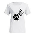 thumbnail image 2 of Spring Tops for Women Womens Tank Top Women Printed Plus Size O-Neck T-Shirts Cat Print Short Sleeve Graphic Tee Tops, 2 of 4