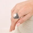 thumbnail image 6 of Tibetan Silver Natural Pearl Gemstone 925 Sterling Silver Handmade  Ring For Women Unique Jewelry, 6 of 8