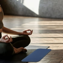 HONMEET 1Set Yoga Mat TPE Non Slip Durable Knee Protection for Home Gym Outdoor Yoga 34.0X17.0X0.6In