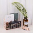 thumbnail image 2 of Letter Tray Paper Tray Rose Gold Desk Organiser 3 Compartment Organiser System Handmade Document Tray Metal Decorative Storage Compartments for Envelopes Documents Newspapers Books(Rose Gold), 2 of 6