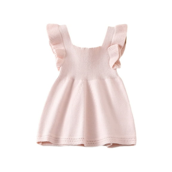 GYRATEDREAM Baby Girl Clothes Newborn Summer Outfits Ruffle Sleeveless Casual Dress Infant Romper 0-3Years