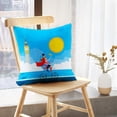 thumbnail image 5 of LALILO Throw Pillow Covers Couple Bicycle Front London Big Cushion Cover 18" x 18", 2 Pack, 5 of 6
