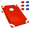Red, variant on Portable Cornhole Board Set with 6 Bean Bags Corn Hole Toss Game Cornhole Games for Indoor and Outdoor Parties, Ideal for Kids, Adults, Camping Travel, Parties, Beach, Yard (Blue)