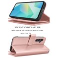 thumbnail image 6 of For Samsung Galaxy A16 5G Wallet Case with Credit Card Holder for Women Men, Flip PU Leather Wallet Phone Case for Galaxy A16, Tekcoo Detachable Magnetic Kickstand Cover with Wrist Strap, Rose Gold, 6 of 8