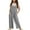 Grey, variant on Ruyang Girls Jumpsuits Wide Leg Long Pants Loose Fit Overalls Sleeveless Rompers for Kids Girls Bib Overalls Cute Jumpsuits