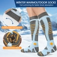 thumbnail image 2 of Loritta Women Merino Wool Ski Socks for Women 2 Pairs,Size 6-10, 2 of 6