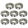 thumbnail image 1 of Unique Bargains 6801ZZ Roulements à Billes 12mmx21mmx5mm Acier Chromé ABEC3 à Double Écran Lot de 8, 1 of 6