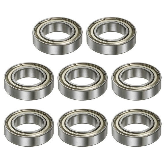 Uxcell 6801ZZ Ball Bearings 12mmx21mmx5mm Chrome Steel Double Shielded 8 Pack