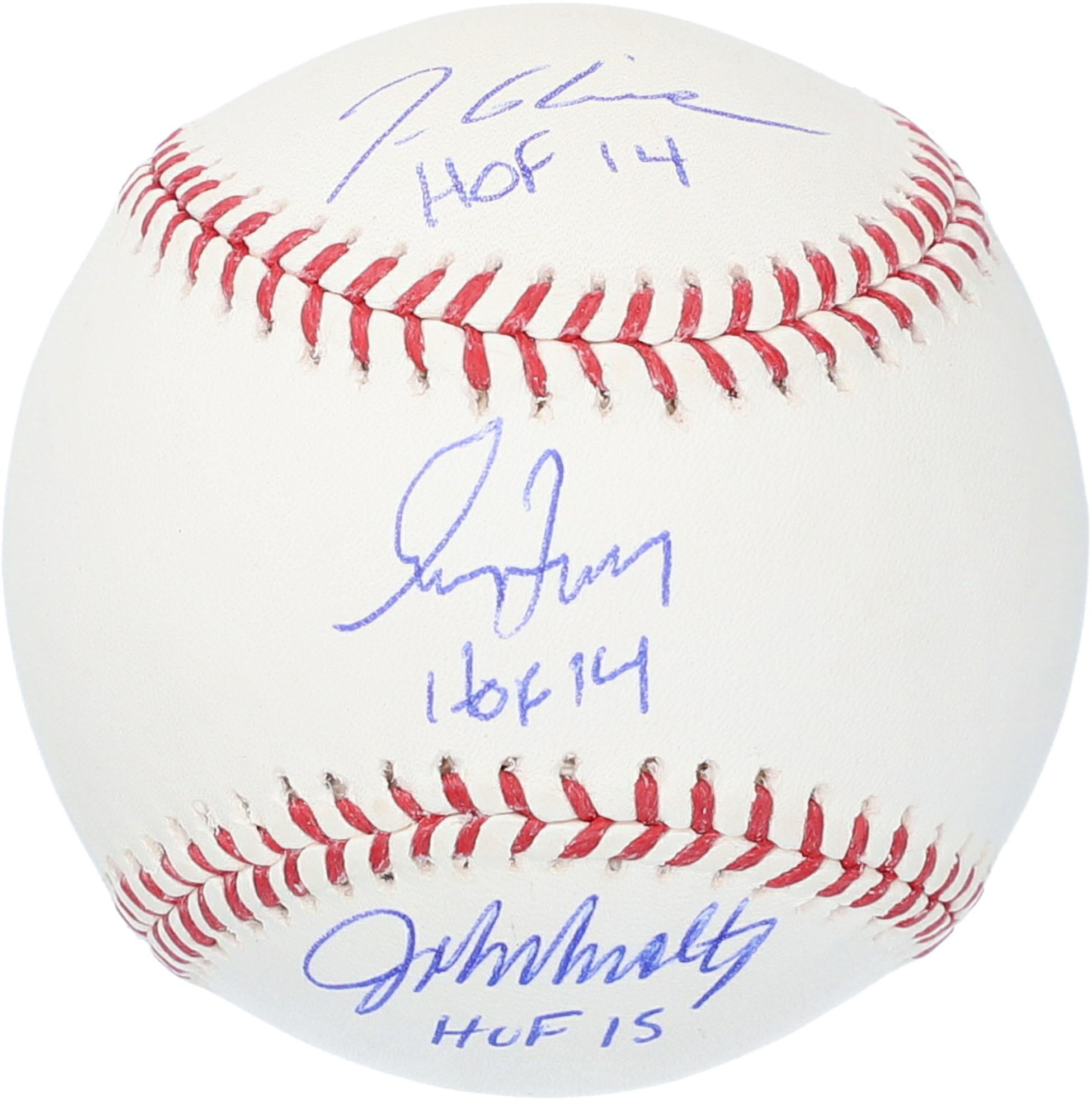 tom glavine autographed baseball