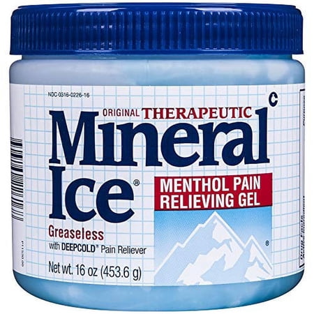 Mineral Ice Original Therapeutic Pain Relieving Gel, 16 oz, 6 Pack