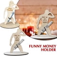 thumbnail image 3 of Funny Christmas 3D Money Clip,Funny 3D Money Clip with Naked Man Silhouette,Wooden Spoof Naked Man Wallet Money Holder for Cash, 3 of 5