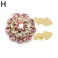 thumbnail image 3 of Alloy Flower Button Cover, Colorful Options, 3x2.1cm Size, Decorative Clothing Accessory, DIY Friendly, 3 of 8