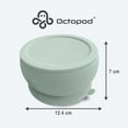 thumbnail image 3 of Octopod Silicone Baby Suction Bowl With Lid - Toddler & Baby Bowls, Baby Food Containers, Spill Proof Bowls For Toddlers, Suction Baby Bowls With Lids, Food Grade Silicone Baby Bowl (Sage Green), 3 of 5