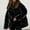 Black Coat for Womens, variant on jtjvou Womens Fall Winter Warm Coats Solid Puffy Bread Jacket Shiny Lapel Down Puffer Jackets Casual Padded Coat Red S