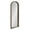 Rustic Brown, variant on Kate and Laurel Hutton Farmhouse Wood Arched Mirror, 20 x 30, Gray, Decorative Modern Large Arch Mirror with Deep Profile and Graywash Finish for Wall