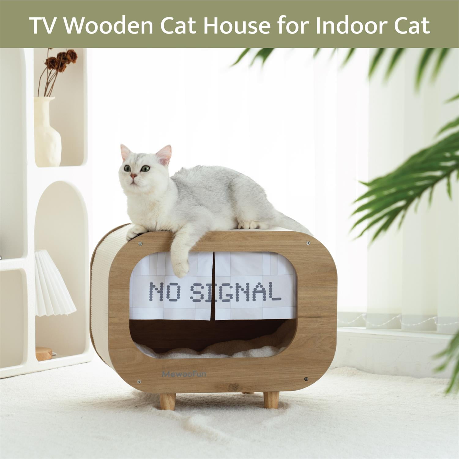 Pefilos 27" Cat Cave Bed with Scratching Post, Cat House for Indoor Cats, Modern Cat Condo Cat Nest Cute Prevents Furniture Damage Cat Shelter, Purple and White Pefilos 27" Cat Cave Bed with Scratching Post, Cat House for Indoor Cats, Modern Cat Condo Cat Nest Cute Prevents Furniture Damage Cat Shelter, Purple and White