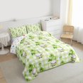 thumbnail image 3 of Feelyou Lucky Gnome Full Size Comforter Sets, Seasonal Spring Holiday Bedding Sets, 3pcs, 3 of 8