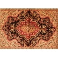 thumbnail image 1 of Ahgly Company Indoor Rectangle Medallion Orange Traditional Area Rugs, 3' x 5', 1 of 1