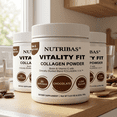 thumbnail image 5 of NUTRIBAS Multi Collagen Protein Powder, Coffee Creamer, For Whole Body Support, Women Men, Mocha Chocolate, 3.53 oz - 3 Pack, 5 of 6