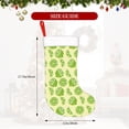 thumbnail image 4 of Balery Various Lemons Pattern Christmas Stockings with Initials, 18" Large Knit Christmas Stocking,Xmas Stocking for Kids, Holiday and Family Stocking, 4 of 7