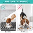 thumbnail image 4 of Boho Retro Floral Pet Feeding Mat-Absorbent Pet Placemat for Food and Water Bowl, with Waterproof Rubber Backing, Quick Dry Water Dispenser Mat for Dog and Cat (16"x24"), 4 of 7