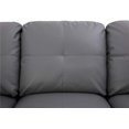 thumbnail image 5 of Ainehome Furniture Sectional Sofa, Modern Leather Living Room Sofa Couch Set (Dark Grey), 5 of 7