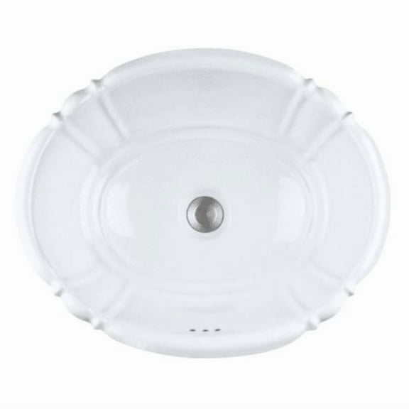 proflo pf1125wh 17-1/4" self rimming bathroom sink