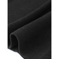 thumbnail image 5 of INSPIRE CHIC Knit Top for Women's Long Sleeve Button Fitted Solid Casual Blouse XS Black, 5 of 6