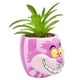 thumbnail image 3 of Maceta Decorativa Cerámica con Planta Artificial, Diseño Cheshire en 3D, Maceta Decorativa para Hogar, Escuela u Oficina, 3 of 4