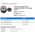 thumbnail image 2 of Alternator Decoupler Pulley - Compatible with 2007 - 2012 Dodge Caliber 2008 2009 2010 2011, 2 of 2