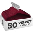 thumbnail image 1 of Premium Velvet Hangers Set Of 50 - Non-slip Velvet Hangers - 360 Swivel Hook, 1 of 5
