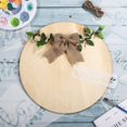 thumbnail image 4 of 16 Pièces Inachevés en Bois Disques Ensemble 3 Bois Cercle Suspendu Signes 7 Feuilles Réutilisables Peinture Pochoirs Mot Citation Inspiration Pochoirs 3 Arcs de Lin 3 Cordes pour l'Artisanat en Bois Décor Maison Bricolage Projets, 4 of 7