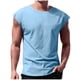 thumbnail image 1 of pstuiky Camisetas sin mangas para hombre, Camiseta informal de color liso sin mangas con cuello en V para hombre, interior moderno y moderno. Chaleco de hombre xl, 1 of 5