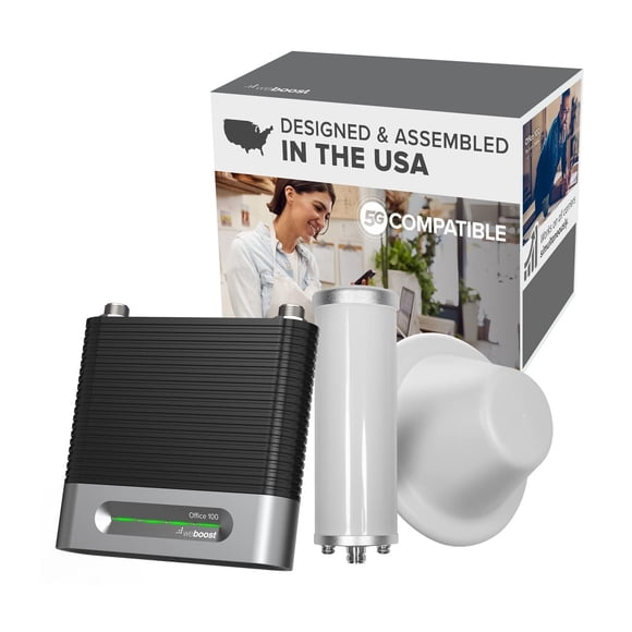 weBoost Office 100 - Modelo 472060-75 ohmios - Amplificador de señal Celular para Empresas - Cubre hasta 8.000 pies Cuadrados - Amplificador de celda de Oficina 5G y 4G LTE - Aprobado por la FCC