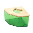 thumbnail image 2 of Bvdfgk Hamster Sand Bath Box Acrylic Digging Sand Container Hamster Box with Wooden Lid Green, 2 of 9