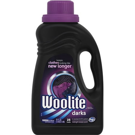 Woolite DARKS Liquid Laundry Detergent, 50oz Bottle, With Color Renew, HE & Regular Washers