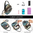 thumbnail image 5 of FORMRS Crossbody Bag for Women Quilted Travel Shoulder Cell Phone Purse with Chain Strap Handbag, Black Marble, 5 of 7